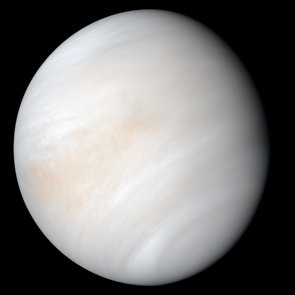 Picture of Venus to answer what is in our solar system.